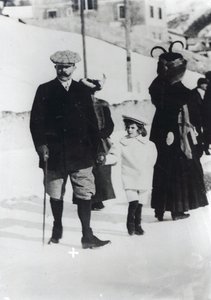 Archduke Franz Ferdinand of Austria with one of his children by Austrian Photographer